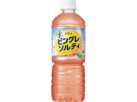 Asahi Oishii Mizu Natural Water Pink Grapefruit & Salt 600ml PET Bottle