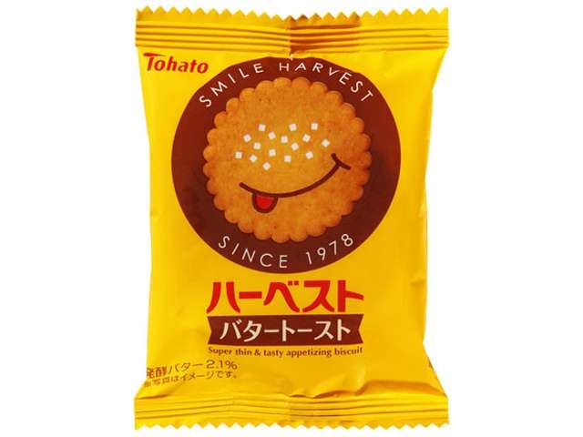 Tohato Personal Harvest Butter Toast Biscuits 4 Pieces