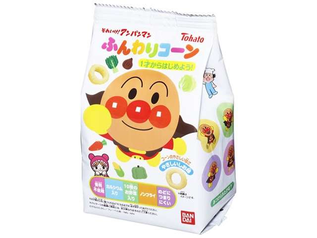 Bandai Anpanman Funwari Corn Mild Salt Flavor 20g