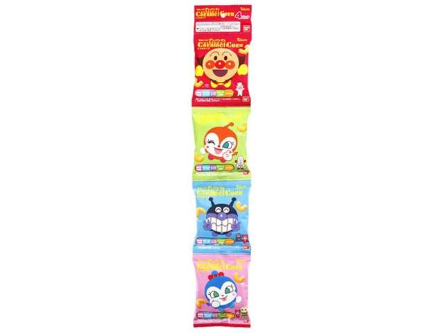 Bandai Anpanman Caramel Corn 10g × 4 Packs