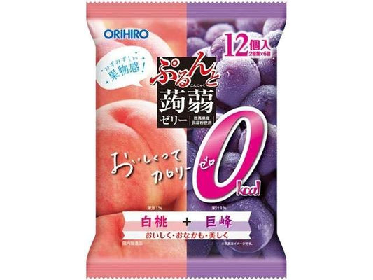オリヒロ ぷるんと蒟蒻白桃＋巨峰