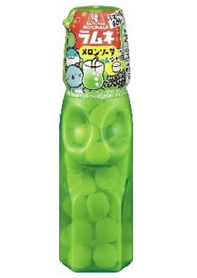 Morinaga Ramune Melon Soda & Crunchy Candy Pieces, 27g