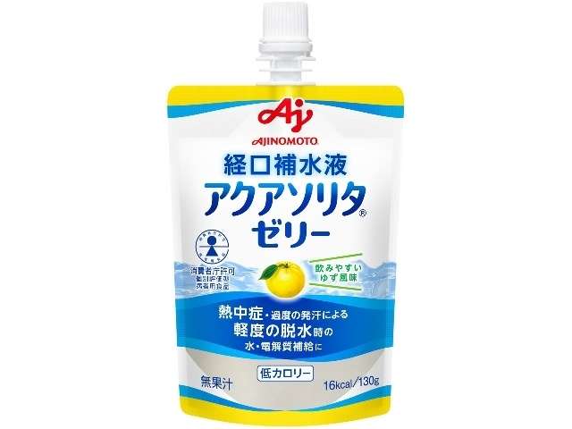 Aqua Solita Oral Rehydration Jelly, Yuzu Flavor 130g