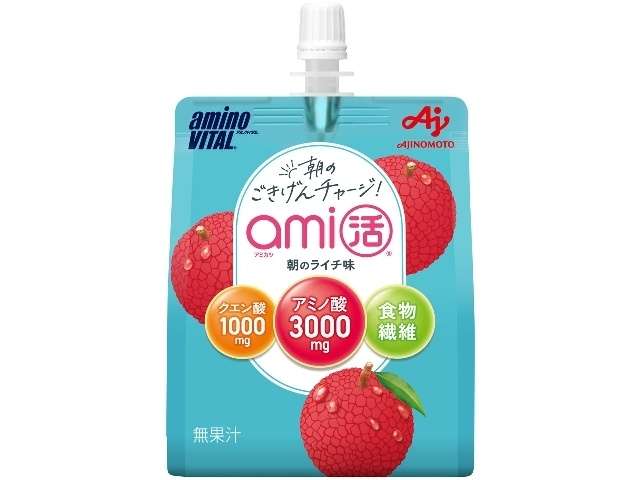 Amino Vital ami-katsu Jelly Drink Morning Lychee Flavor 180g