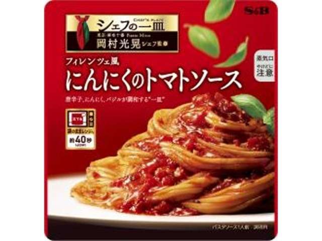 S&B Chef no Hitosara Florentine-Style Garlic Tomato Sauce 110g