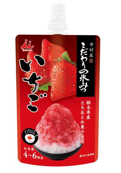 Imuraya Kodawari Shaved Ice Syrup Strawberry 150g