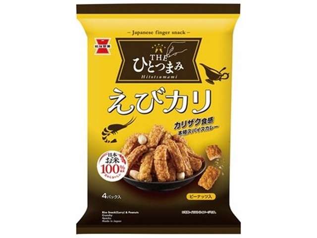 Iwatsuka THE Hitotsumami Shrimp Curry Rice Crackers, 80 g