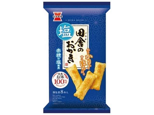 Iwatsuka Country-Style Okaki Rice Crackers, Salt Flavor, 8 Pieces