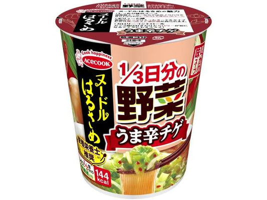 Acecook Noodle Harusame with 1/3 Daily Vegetables Spicy Chige 44g