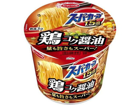 Acecook Super Cup 1.5x Soy Sauce Ramen 109g