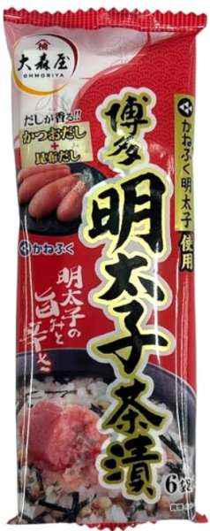 Ohmoriya Kanefuku Hakata Mentaiko Ochazuke, 6 Packs