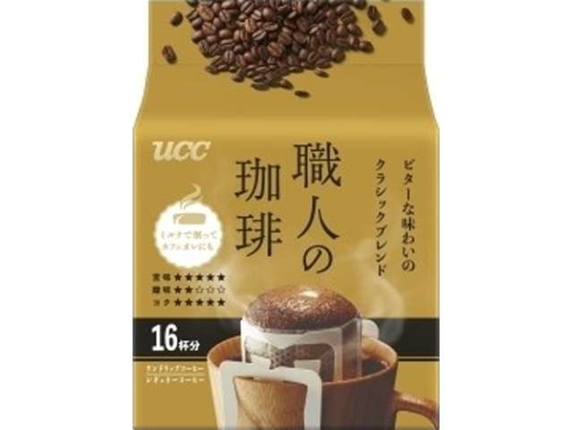 UCC Shokunin no Coffee Bitter Classic Blend One-Drip 7g × 16