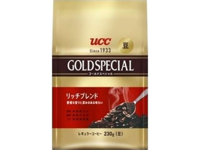 UCC GOLD SPECIAL Rich Blend Whole Bean Coffee 230g