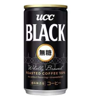 UCC BLACK Unsweetened 185g × 6