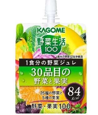 KAGOME YASAI SEIKATSU 100 Vegetable Jelly 30 Vegetables & Fruits 180g