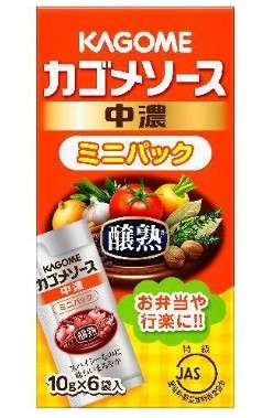 KAGOME Jojuku Sauce Chuno Mini Pack 10g × 6