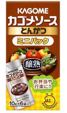 KAGOME Jojuku Sauce Tonkatsu Mini Pack 10g × 6