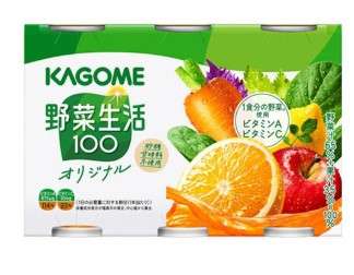 KAGOME YASAI SEIKATSU 100 Original 190g × 6 Cans