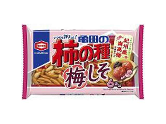 KAMEDA Kaki-no-Tane <Ume Shiso> 6-Pack