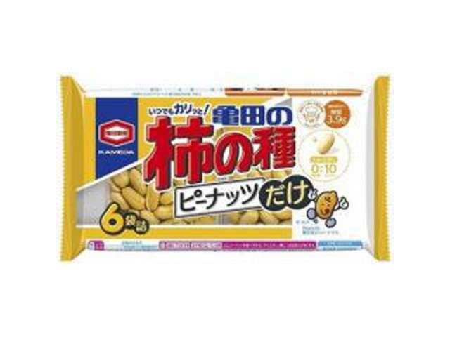 亀田 柿の種ピーナッツだけ６袋