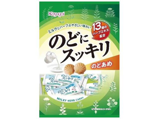 Kasugai Nodo ni Sukkiri Mild Herb Throat Candy 125g