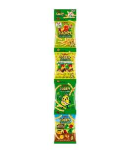 Calbee Sapporo Potato Tsubutsubu Vegetable Mini 4-Pack 36g (9g × 4 packs)