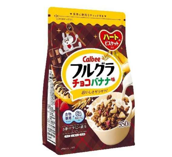 Calbee Frugra Chocolate Banana Flavor 550g