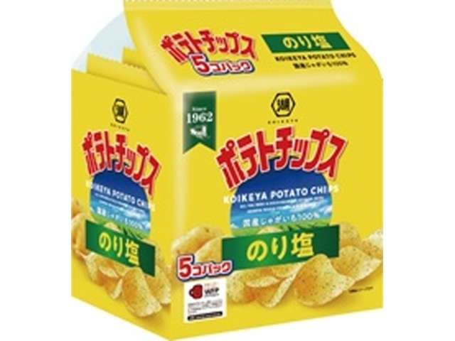 湖池屋 ポテトチップスのり塩５個