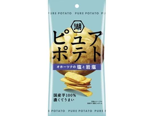 Koikeya Slim Bag Pure Potato Thick-Cut Okhotsk Salt & Rock Salt 32g