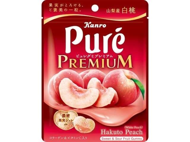 カンロ ピュレグミＰ山梨産白桃