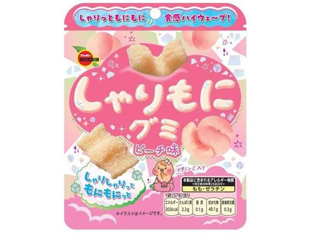 ブルボン　しゃりもにグミピーチ味