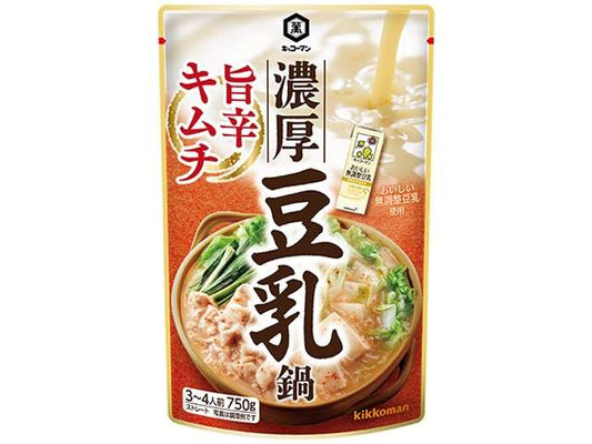Kikkoman Rich Soy Milk Hot Pot Soup, Spicy Kimchi 750g