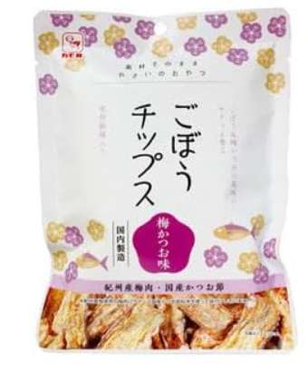 カモ井　ごぼうチップス梅かつお味