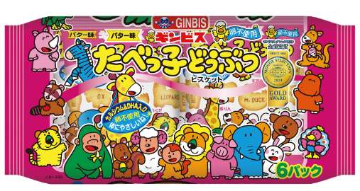 TABEKKO DOUBUTSU BUTTER 6P BAG 138g