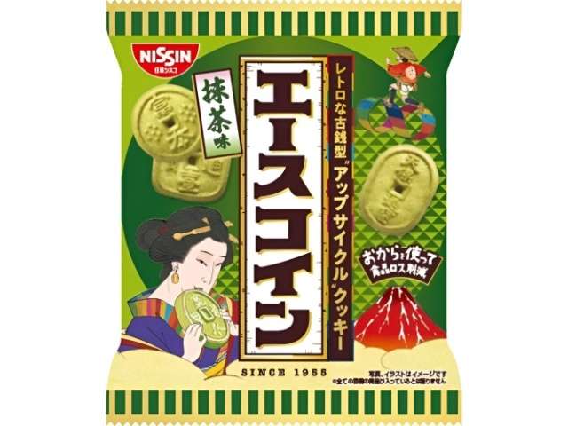 Nissin Cisco Ace Coin Matcha Biscuits 75g