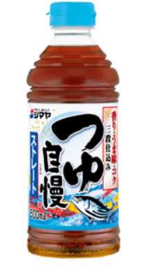 Shimaya Tsuyu Jiman Straight Noodle Soup Base 500 ml