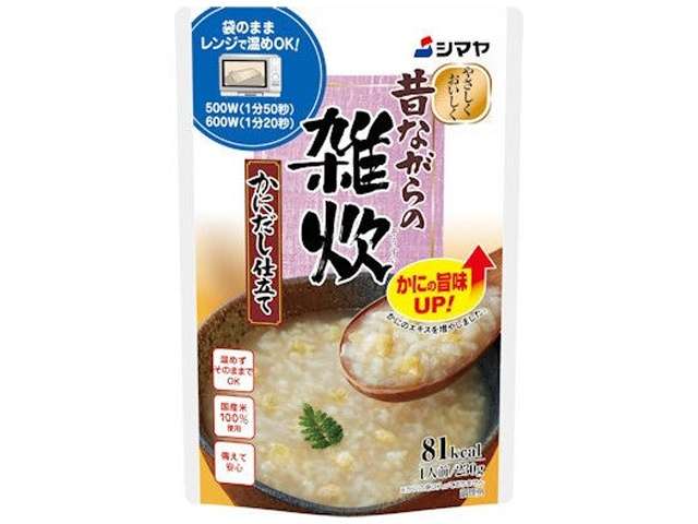 シマヤ　雑炊かにだしレトルト