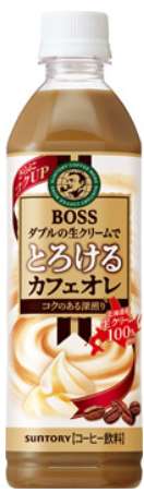 BOSS Torokeru Café au Lait 500ml PET Bottle