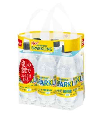 Suntory Tennensui Sparkling Lemon 500ml × 6 PET Bottles