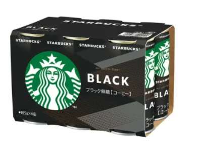 Starbucks MY COFFEE TIME Black 185g × 6 Cans