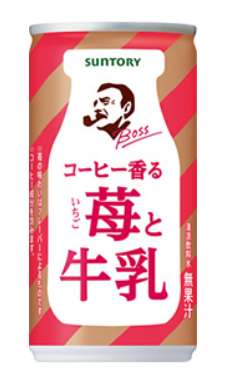 BOSS Coffee-Scented Strawberry & Milk 185g Can