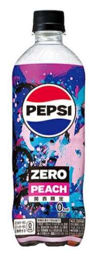 Pepsi Zero Peach Kansai 600ml PET Bottle