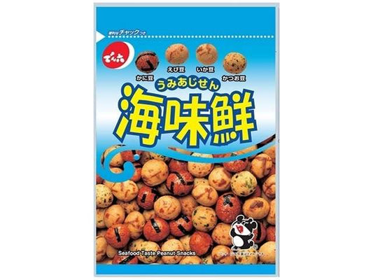 Denroku Umimisen Assorted Seafood Peanut Snacks, 64g