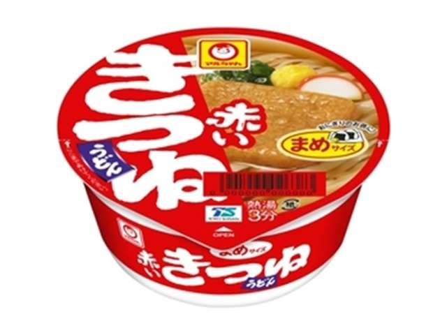 東水 赤いまめきつねうどん西