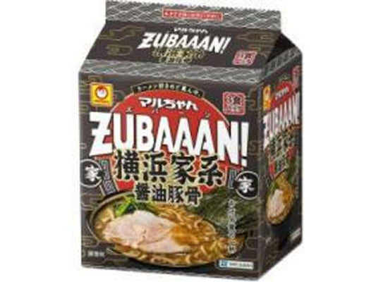 Maruchan ZUBAAAN! Yokohama Iekei Soy Sauce Tonkotsu, 3-Pack, 130 g × 3
