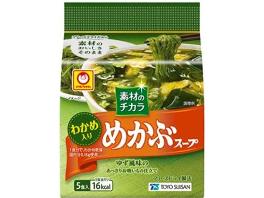 Maruchan Sozai no Chikara Mekabu Seaweed Soup, 5 Servings, 23.5 g (4.7 g × 5)