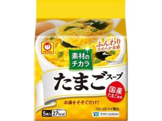 Maruchan Sozai no Chikara Egg Soup, 5 Servings, 31.5 g (6.3 g × 5)