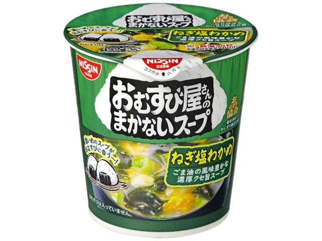 Nissin Omusubi Shop Staff Meal Soup Green Onion Salt & Wakame 12g