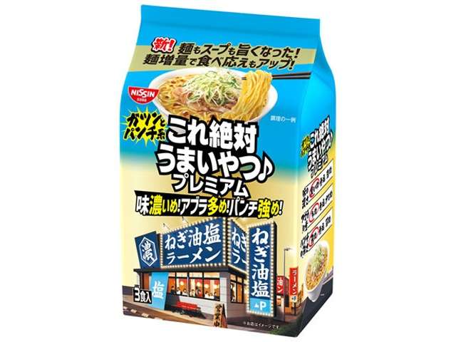 Nissin Kore Zettai Umai Yatsu! Premium Scallion Oil Shio Ramen 3-Pack 318g