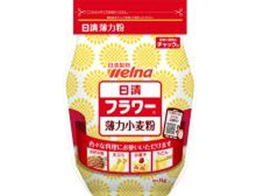 Nisshin FLOWER Cake Flour, Resealable Bag 1kg